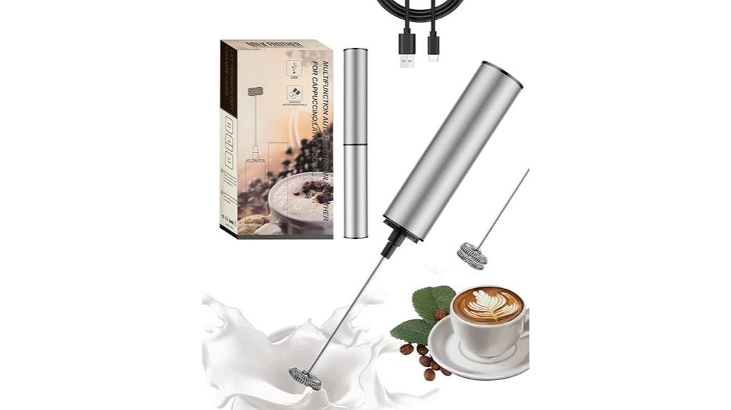 rechargeable handheld milk frother