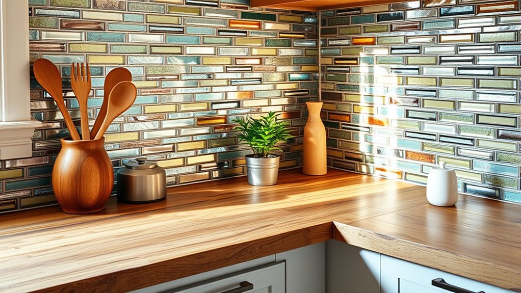 reclaimed wood adds rustic charm