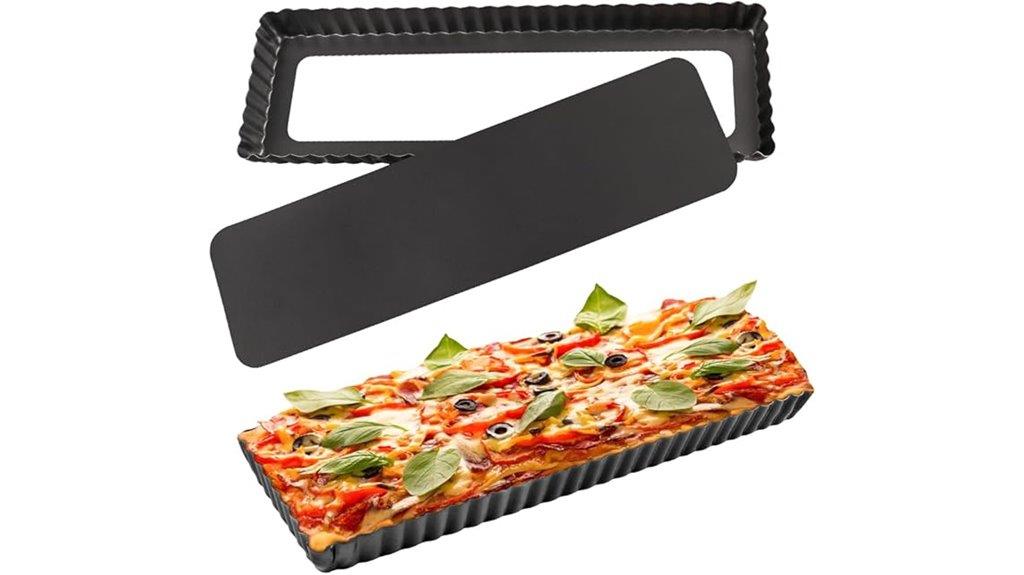 rectangular tart pan set