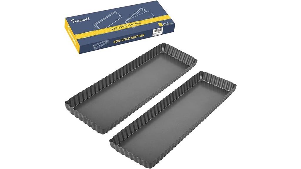 rectangular tart pan set