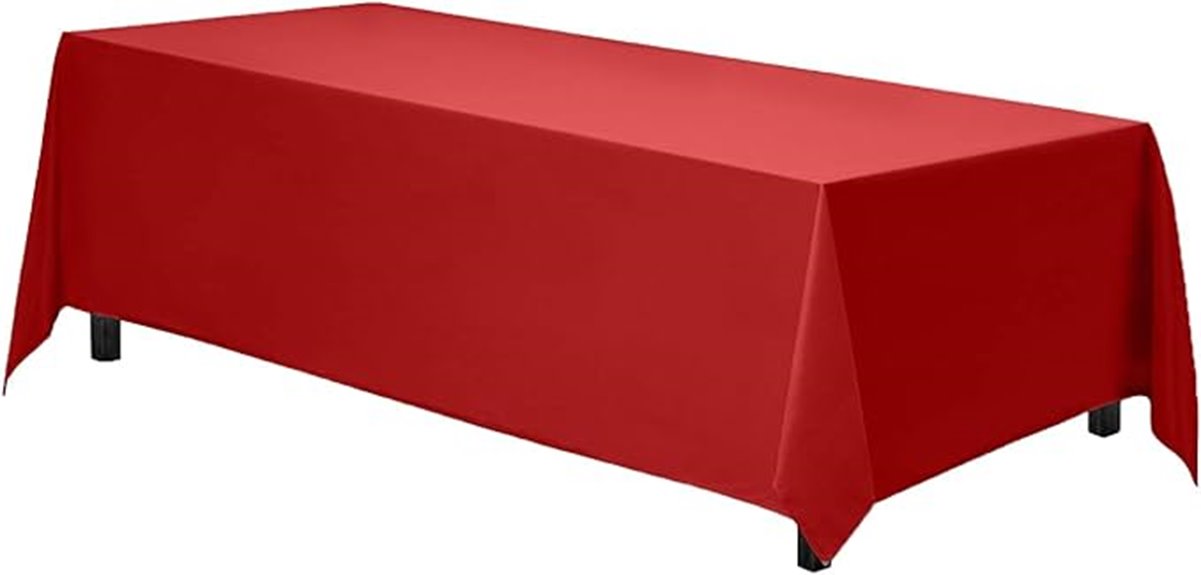red rectangle tablecloth 90x156