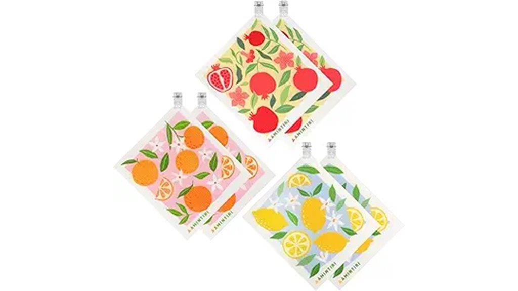 reusable absorbent kitchen cloths