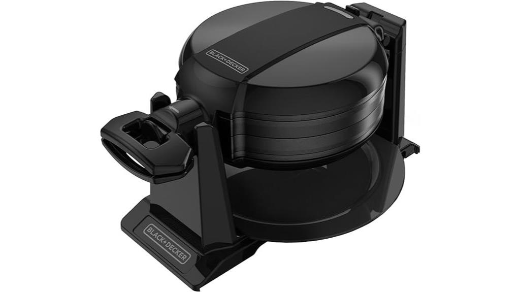 rotating black waffle maker