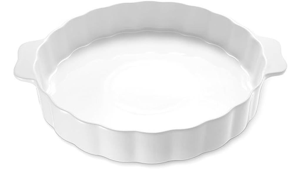 round ceramic baking dish