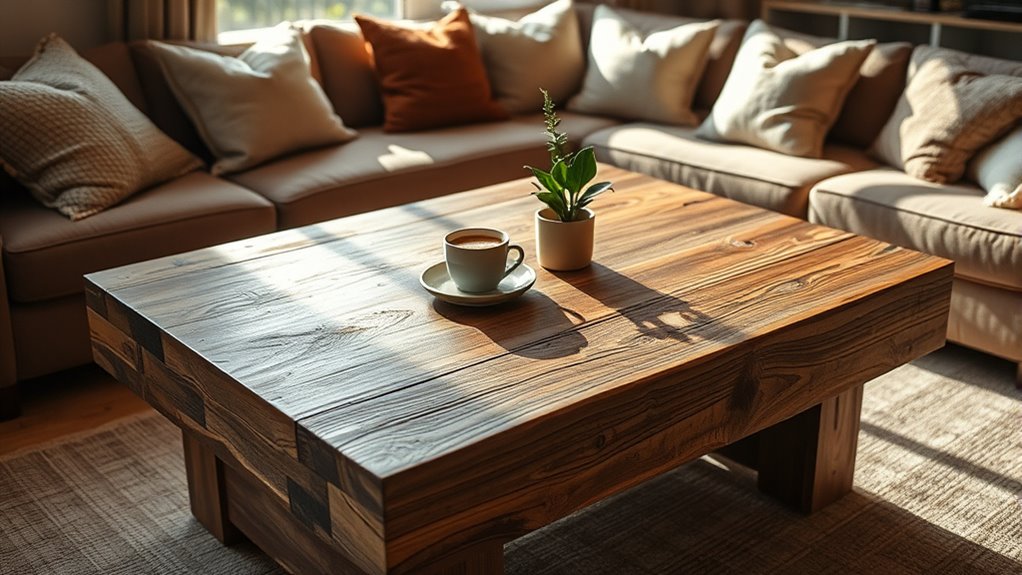 rustic tables enhance connectivity