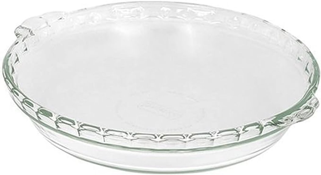 scalloped pyrex pie plate