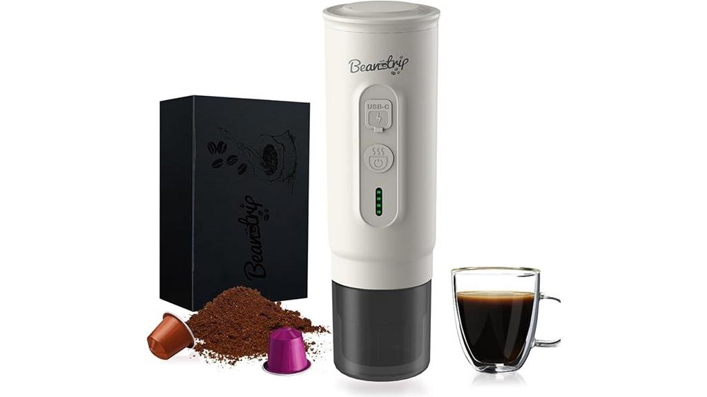 self heating portable espresso maker