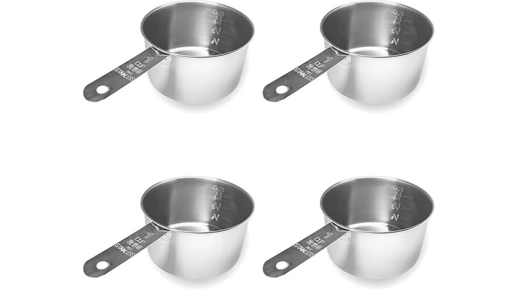 set of four cups