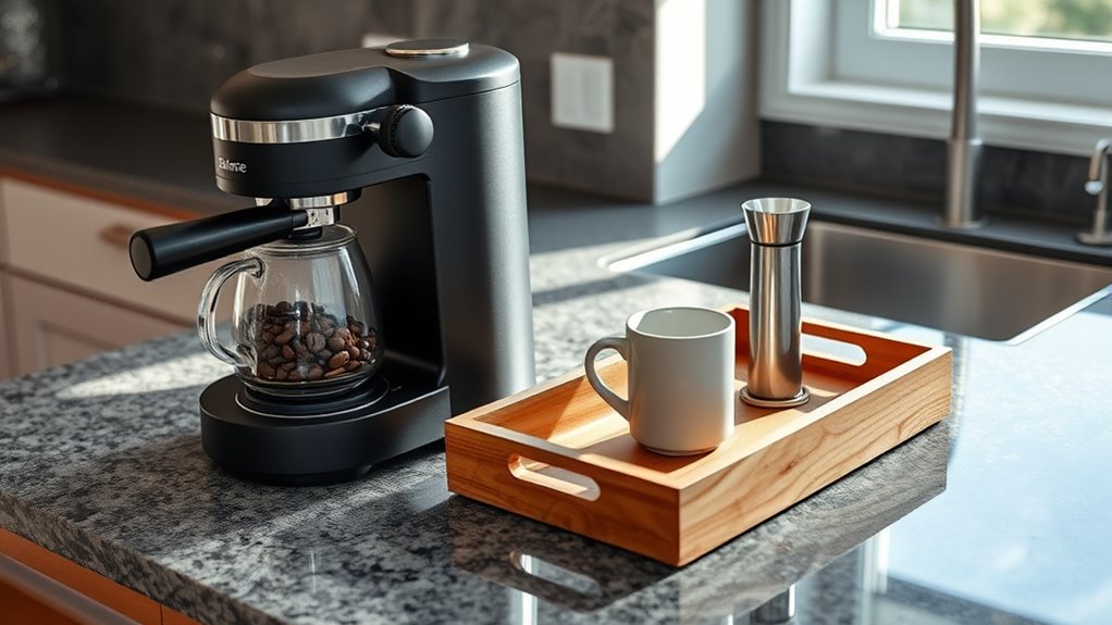 set up coffee corner