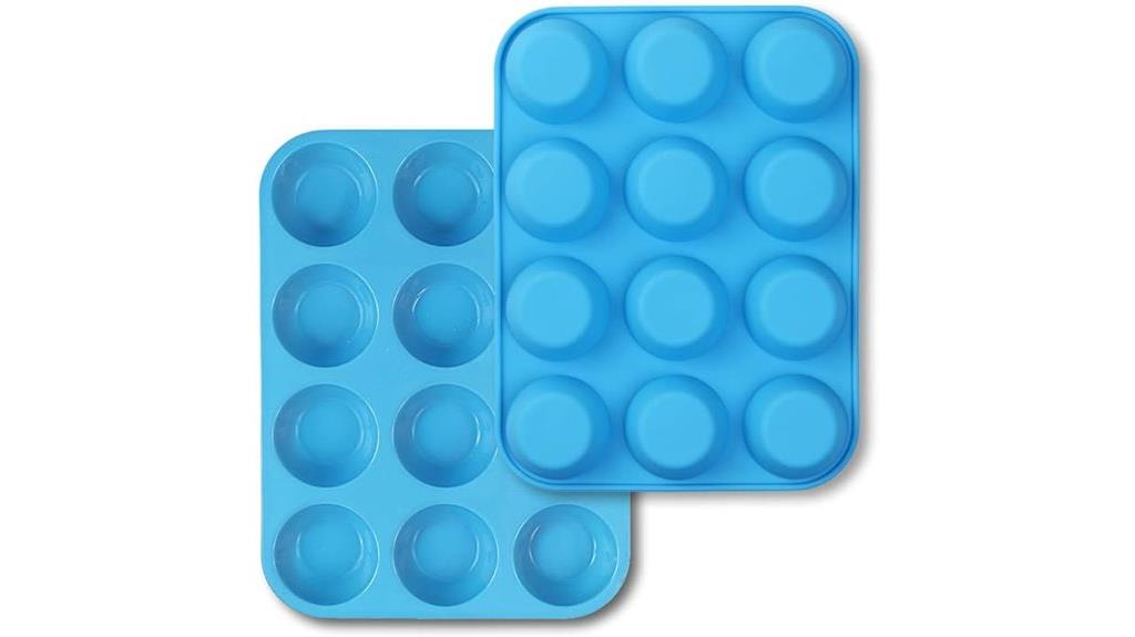silicone muffin pan set