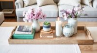 spring coffee table decor