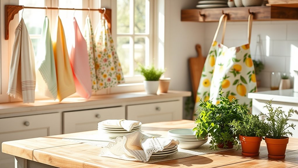 spring kitchen linen styles