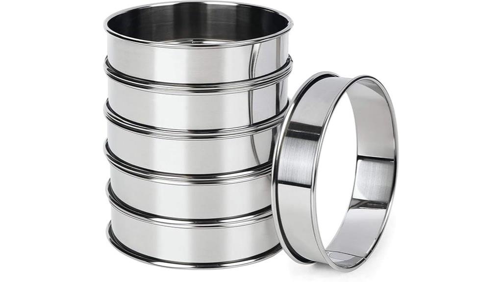 stainless steel baking rings
