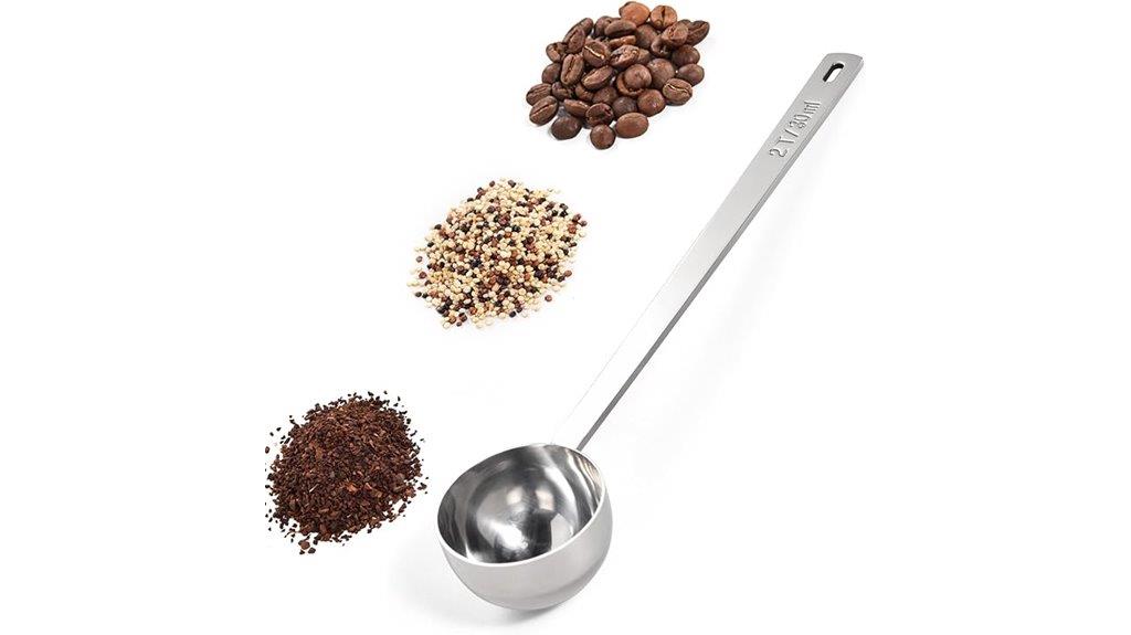 stainless steel coffee scoop