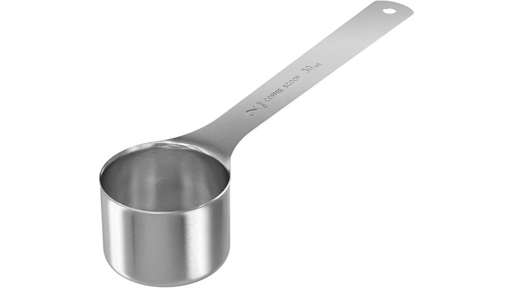 stainless steel coffee scoop