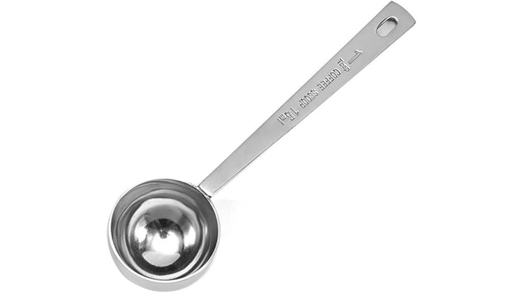 stainless steel coffee scoop