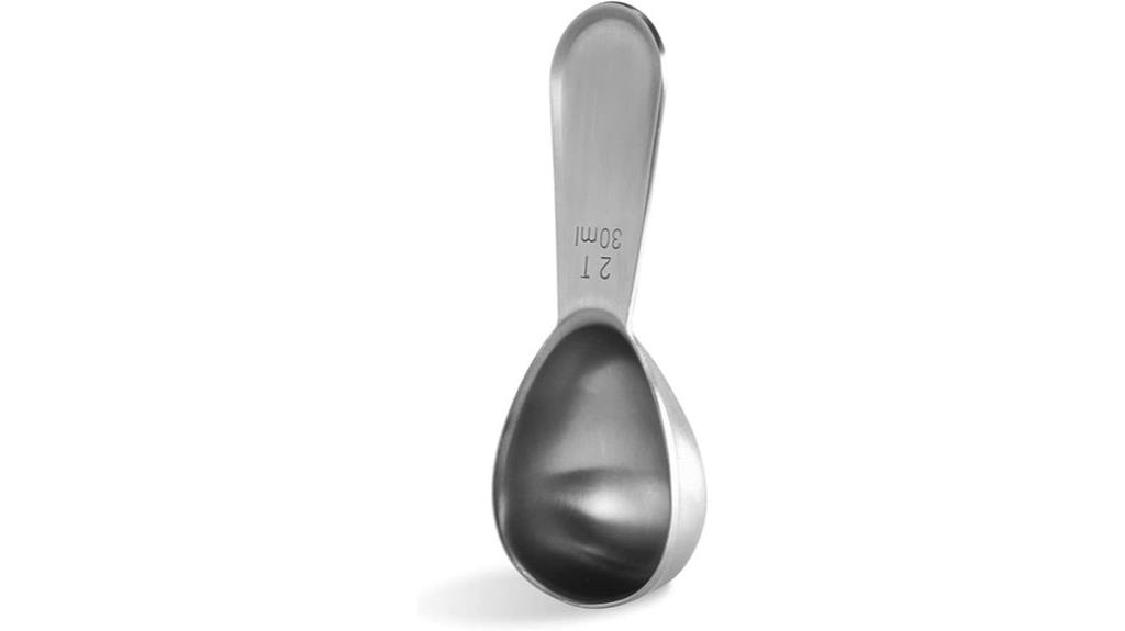 stainless steel coffee scoop
