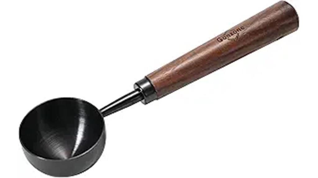 stainless steel coffee scoop