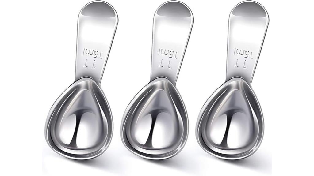 stainless steel coffee scoops