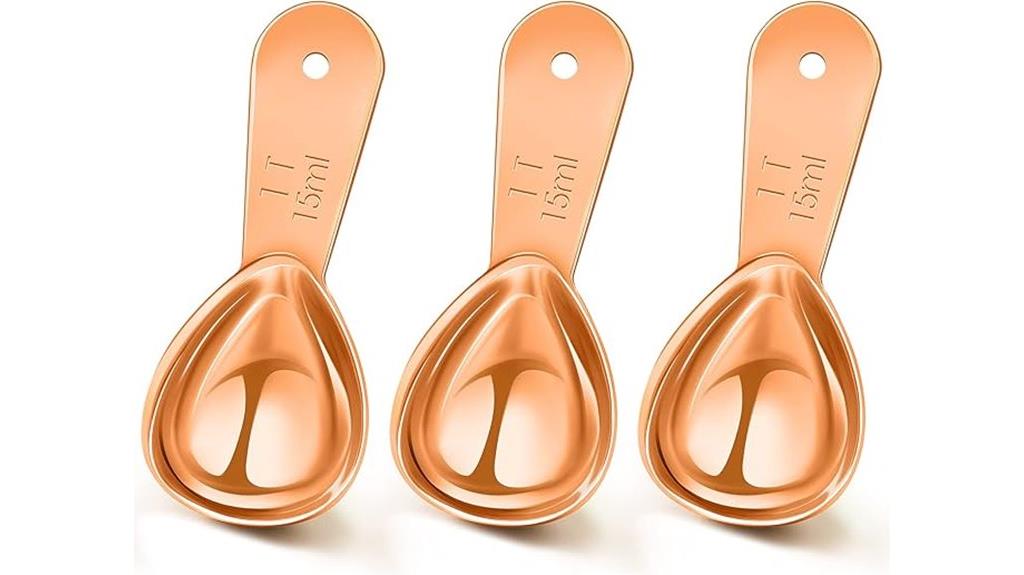 stainless steel coffee scoops