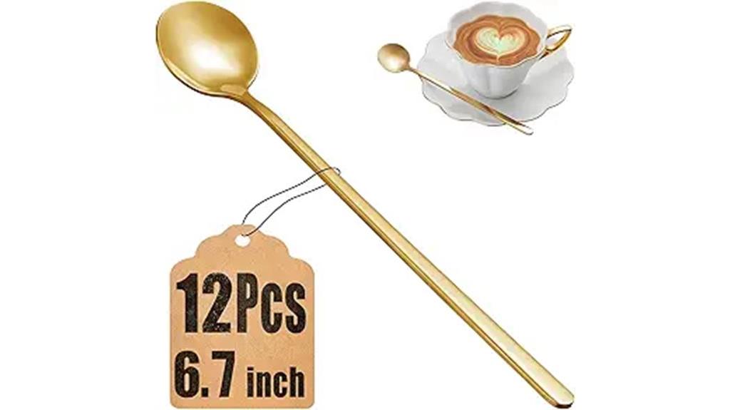 stainless steel coffee spoons