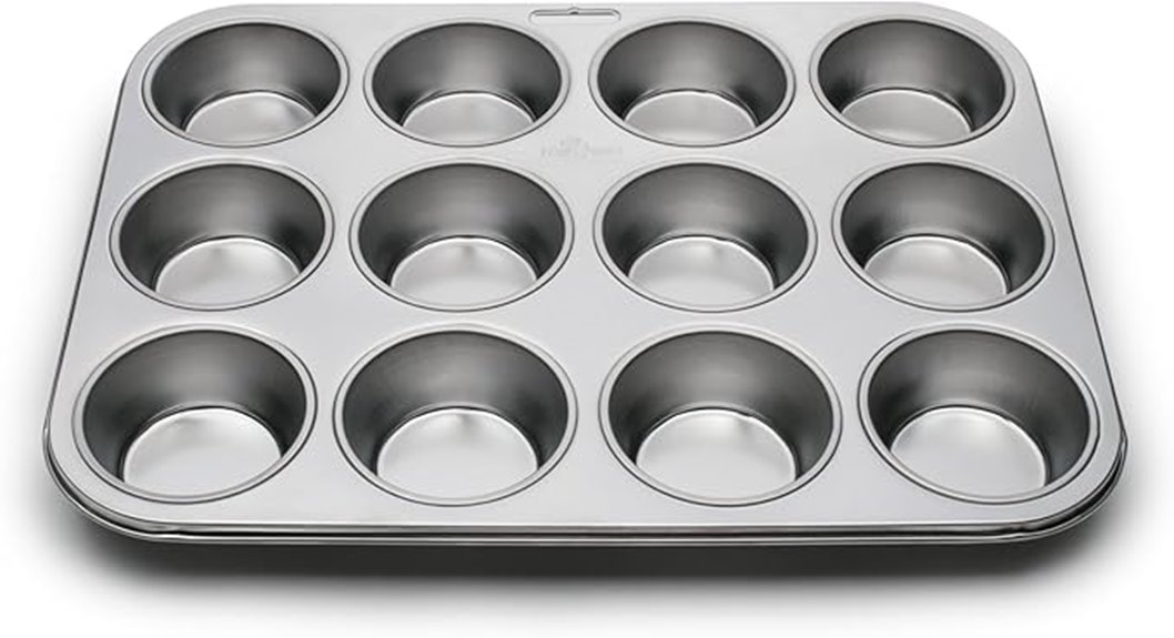 stainless steel muffin pan
