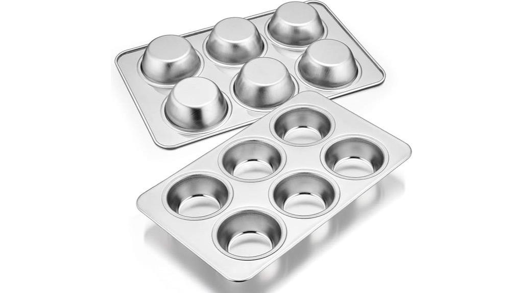 stainless steel muffin pans