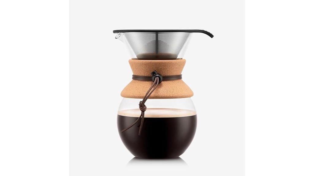 stainless steel pour over coffee maker