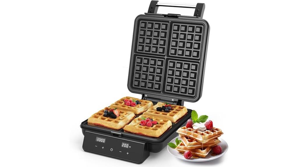 stainless steel waffle maker