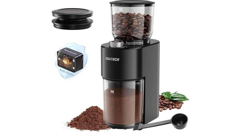 static free coffee grinding