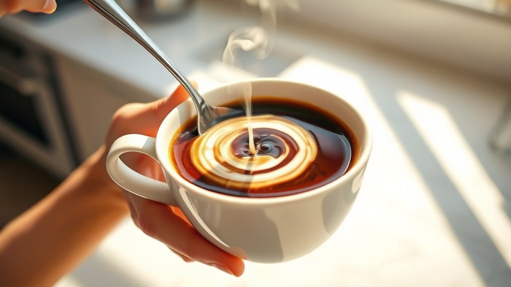 stirring enhances uniform flavor