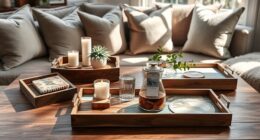 stylish coffee table trays