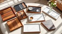 stylish coffee table trays