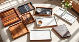 stylish coffee table trays