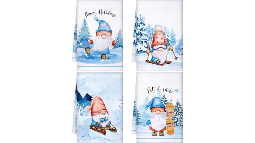 tegeme winter kitchen towels