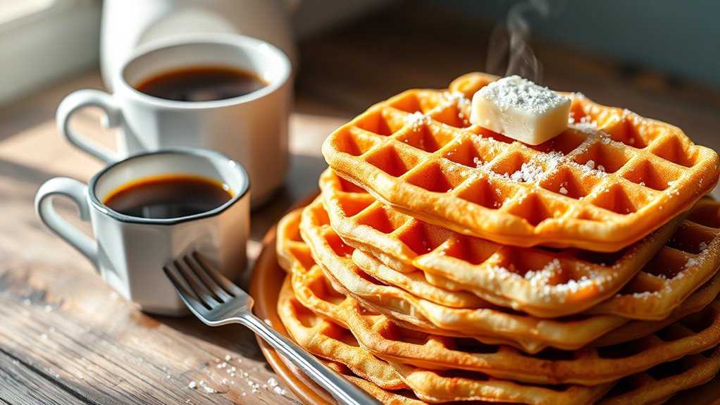 thin waffles made easily