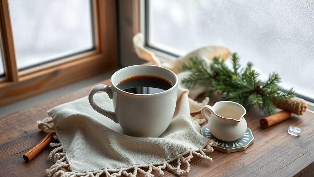 thoughtful winter coffee experience