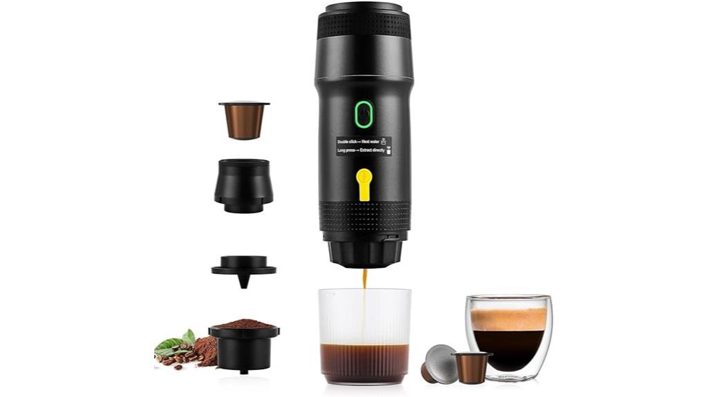 travel friendly espresso maker