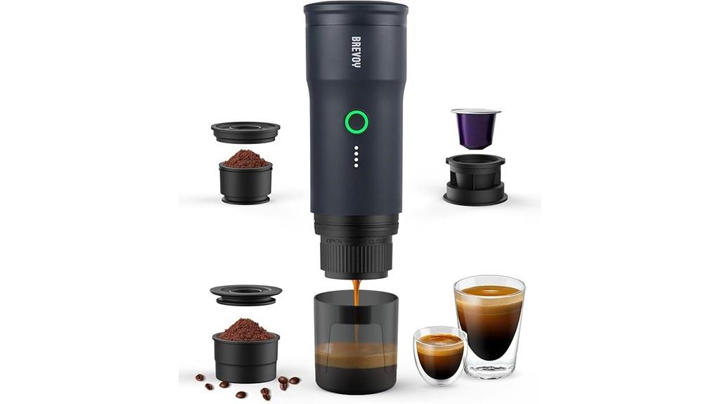 travel friendly espresso maker