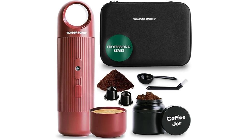 travel friendly espresso maker