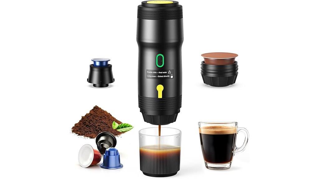 travel friendly espresso maker