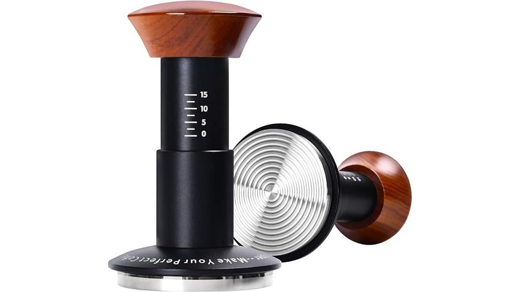 triple spring espresso tamper design