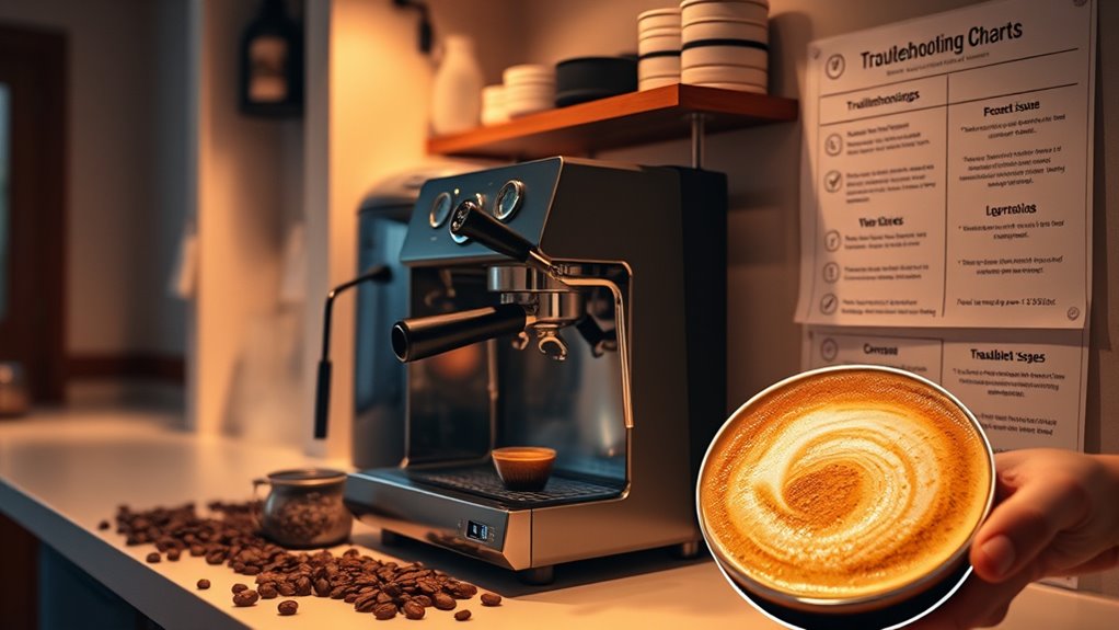 troubleshoot espresso brewing problems