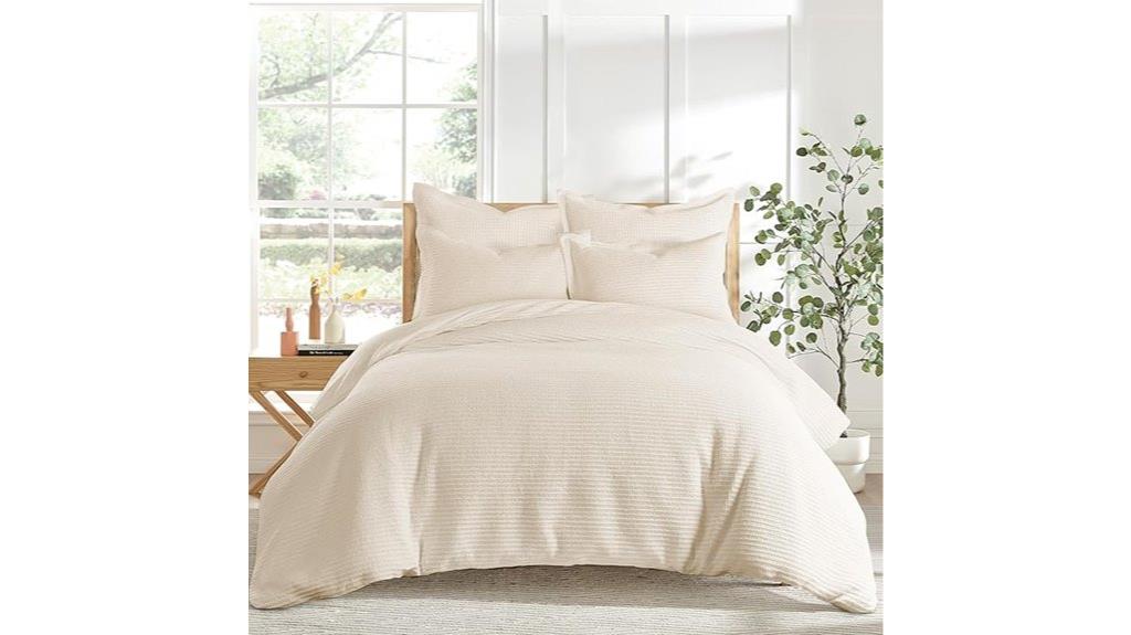 twin size waffle comforter