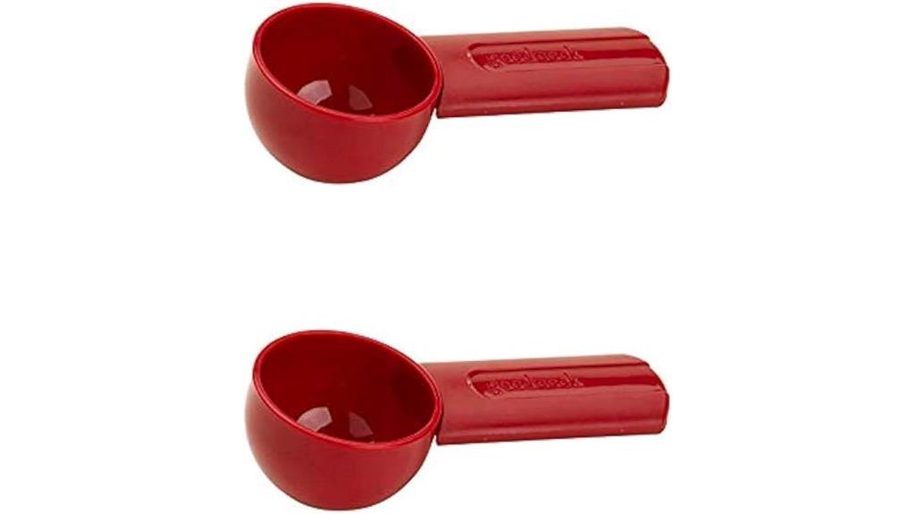 two coffee scoops pack