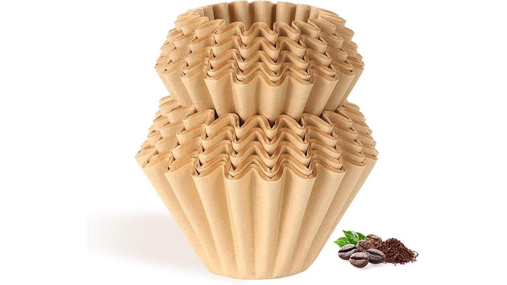 unbleached coffee filters pack