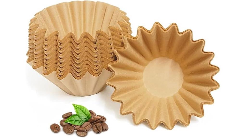unbleached coffee filters pack