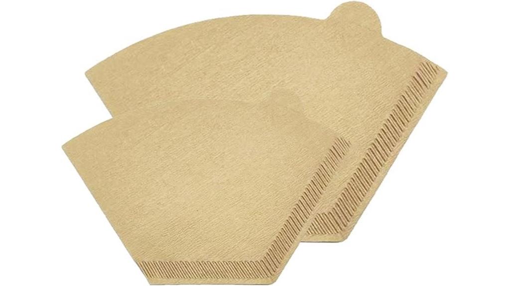 unbleached disposable coffee filters