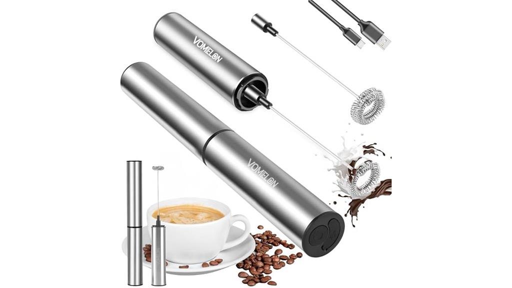 usb rechargeable milk frother