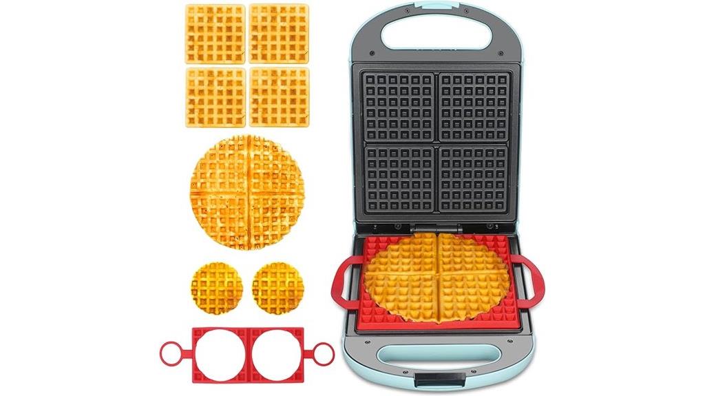 versatile waffle maker shapes